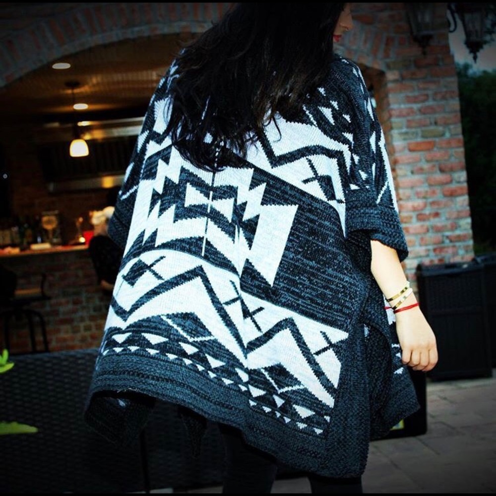 Aztec Combo Poncho 212 New York